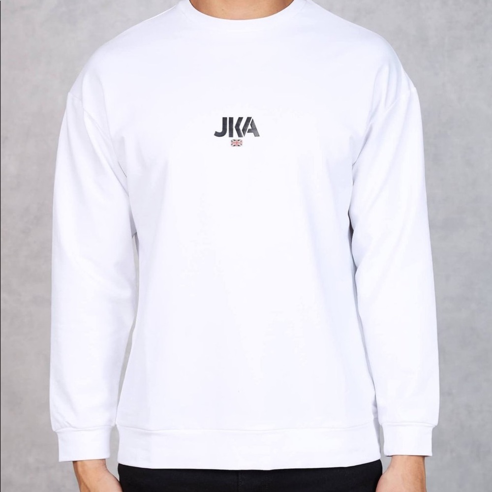 JKA Sweatshirt British Flag Print Logo XL ( NWOT)